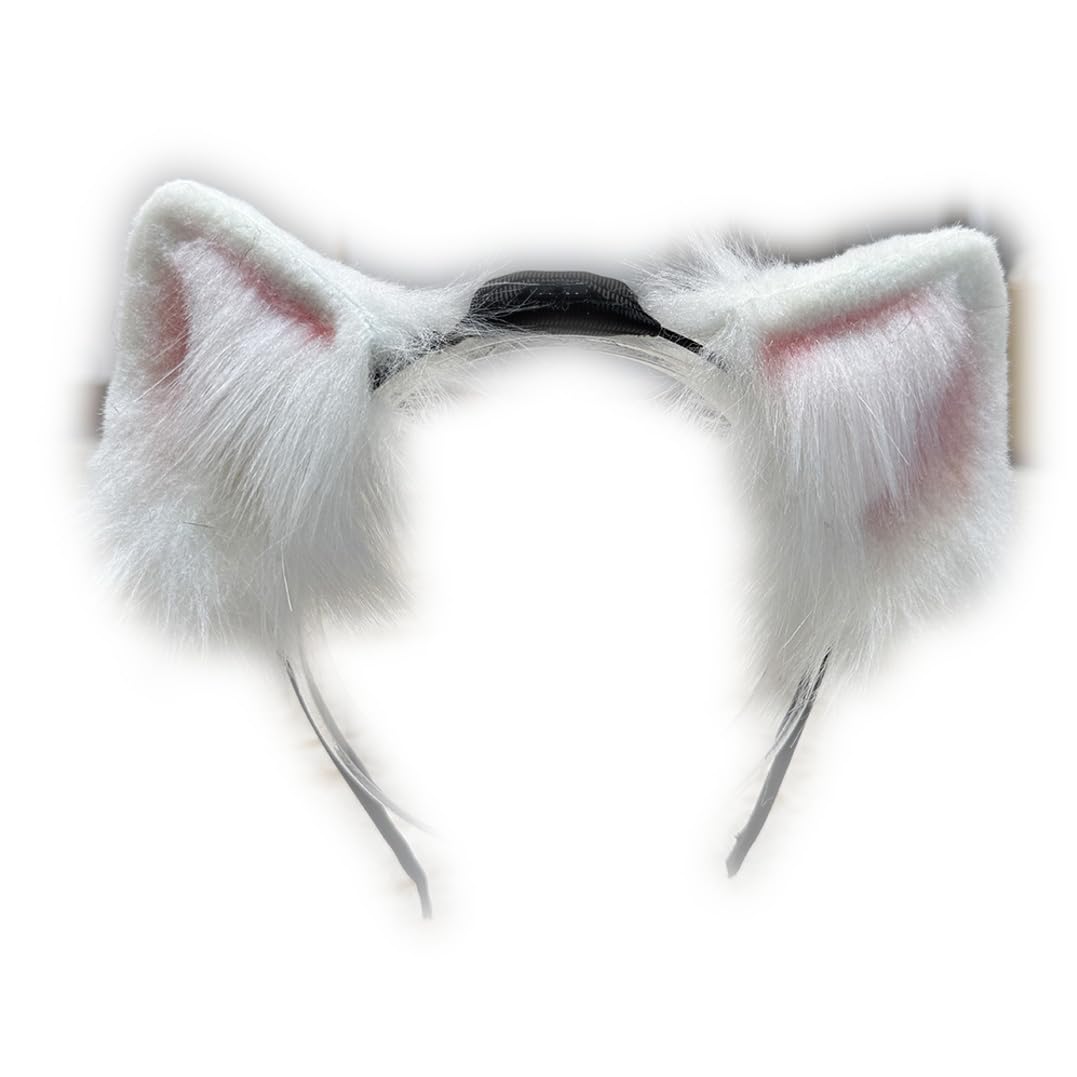 Handmade Electric Ears, Props for Cosplay Games, Suitable for Various Holiday Parties. (Electric Ear Black)