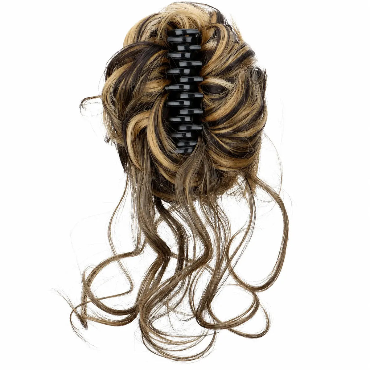 Large Serrated Claw Clip with Built-In Anti-Slip Texture for Secure, Pressure-Free Hold — Lightweight, Hollow-Core Design Ideal for Thick, Curly, Layered, or Wispy Hair; Matte Natural-Fiber Finish, Sweat-Resistant & Comfortable for Daily Wear