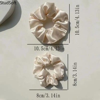 2026 New 16PCS Scrunchies Set, Premium Solid Colors, Elegant Satin Hair Ties, No Damage Hair, Daily/Work/Party/Wedding Accessories,,sohochic