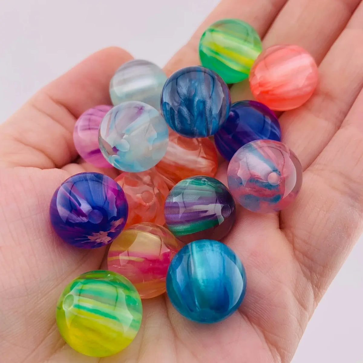 A1-20 Pack 16MM Colored Beads for Crafting