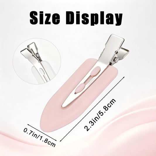 24 count Creaseless Hair Clips for Women Makeup, Black//White | No Bend No Crease,  Flat Hair Barrettes for Fixing Bangs Bangs, Finger Waves, Salon Hairstyling Hairdressing