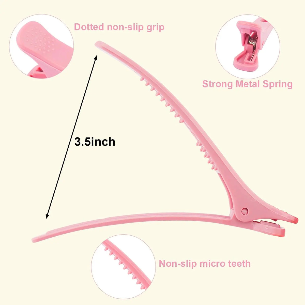 12 Pack Hair Clips for Styling Sectioning Anti-Slip No-Trace Duck Billed Hair Clips Hair Styling and Sectioning Accessories for Hairdresser, Women, Men