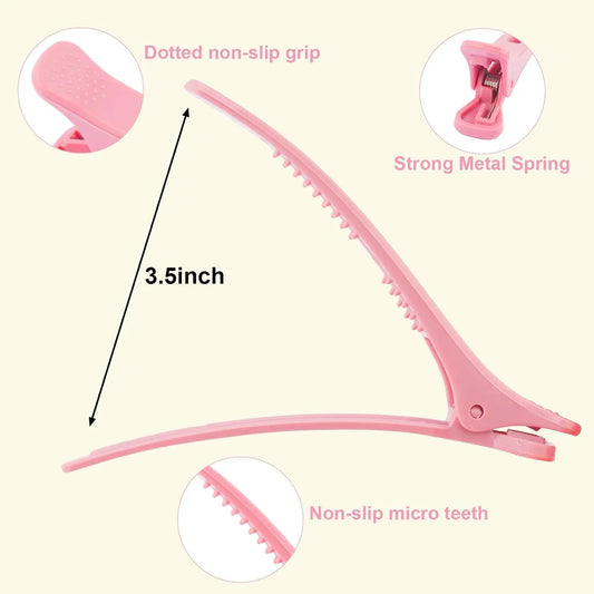 12 Pack Hair Clips for Styling Sectioning Anti-Slip No-Trace Duck Billed Hair Clips Hair Styling and Sectioning Accessories for Hairdresser, Women, Men