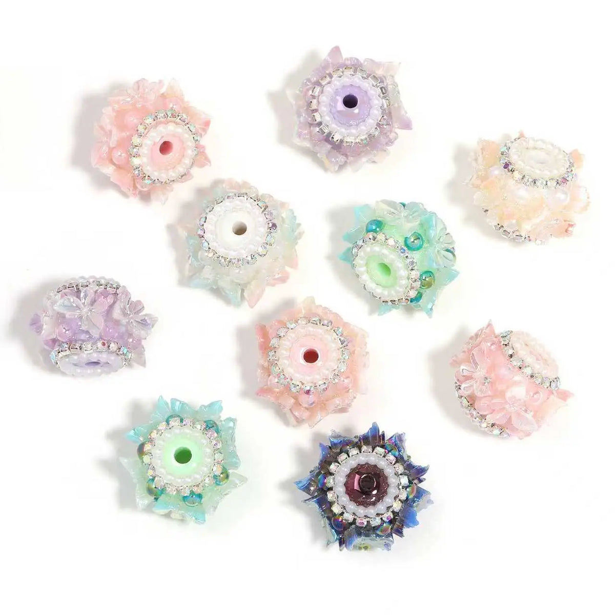 【B197A】Beaded Necklace DIY Fancy Beads Kit with Different Sizes, Materials & Quantities for Summer Beading Jewelry Making Projects, Bead Assortments, Diy Mixed Beads