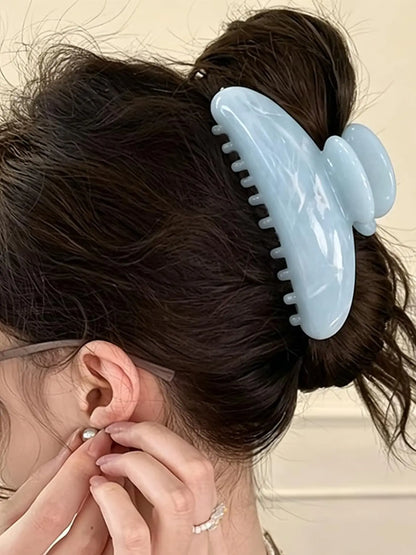 5pcs Cute Polka Dot Decorative Hair Claw Clips, Sweet Large Clips for Women, Trendy Casual Hair Accessories, Assorted Shapes Hair Claws, Acrylic Clips