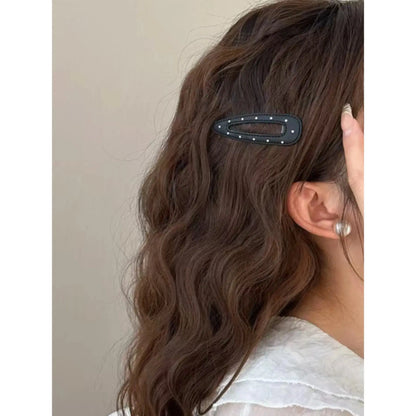 Women's 4-Piece Polka Dot Fashion Clips Set, Stylish Hair Accessories for Daily Wear, Gifts, Hair Clip Hairstyles Essentials