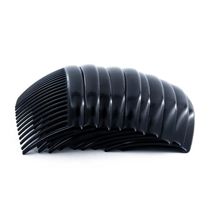 Yeshan 3.2" Plastic Hair Side Comb With Teeth Comb HairPin Clip for women,Black (12pcs)