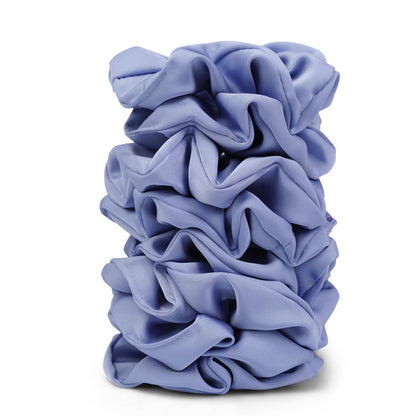 Satin Scrunchies for Women – 8PCS Black Silk Hair Ties – No Crease, Frizz-Free, Gentle Elastic Hair Bands for Thick & Thin Hair, Soft & Stylish Hair Accessories Gifts