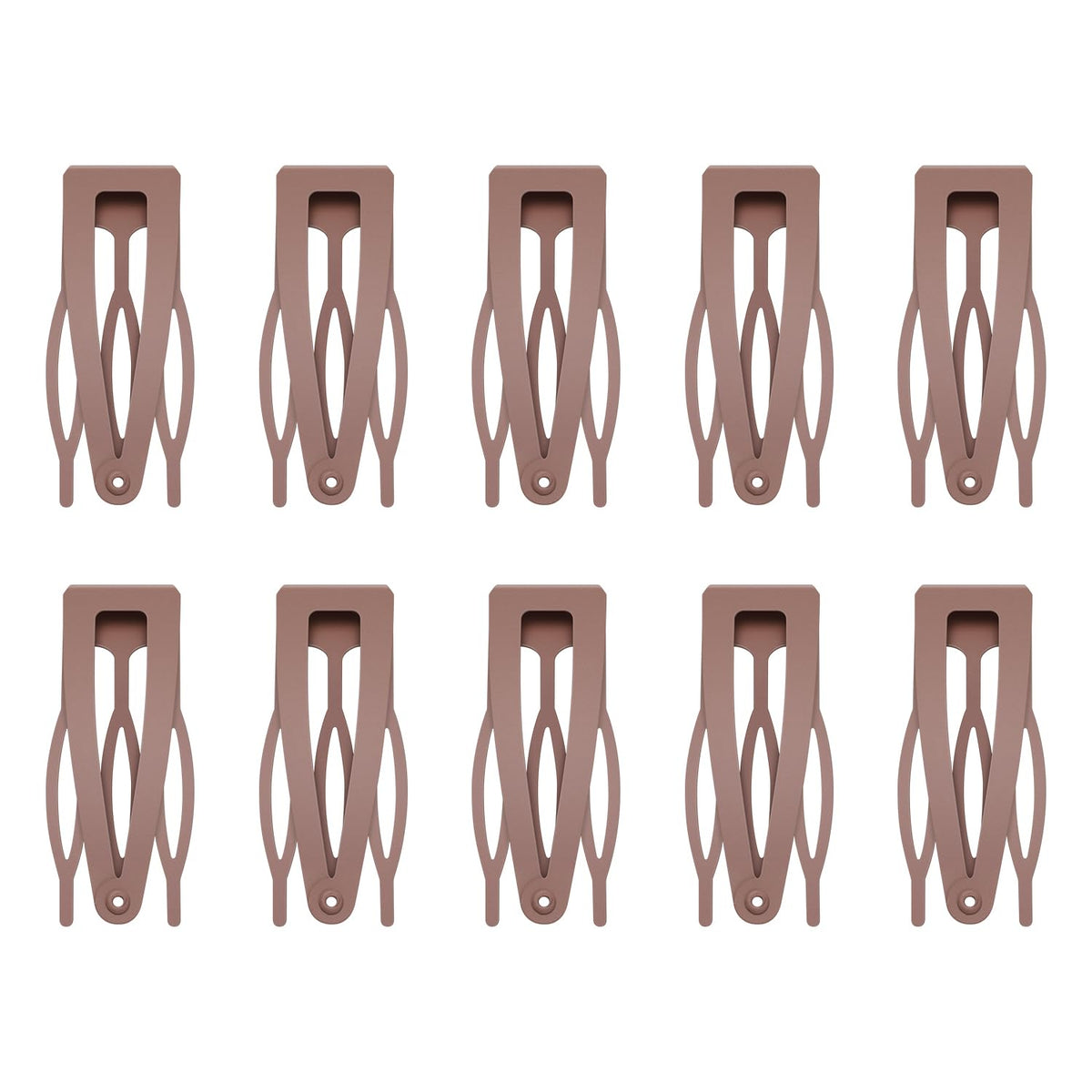 Sightor 10 Pcs Double Grip Hair Clips, Metal Snap Hair Clips Hair Barrettes