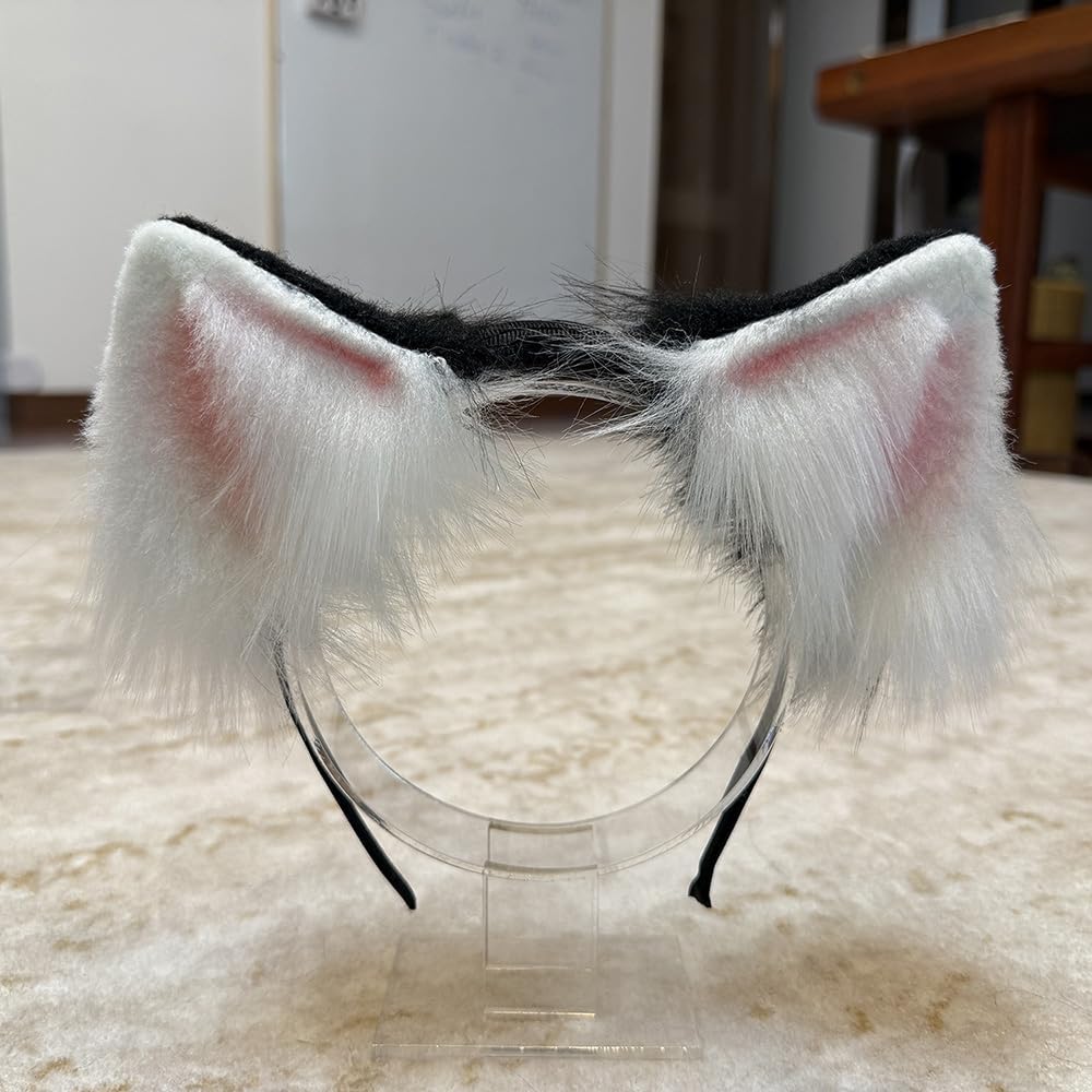 Handmade Electric Ears, Props for Cosplay Games, Suitable for Various Holiday Parties. (Electric Ear Black)