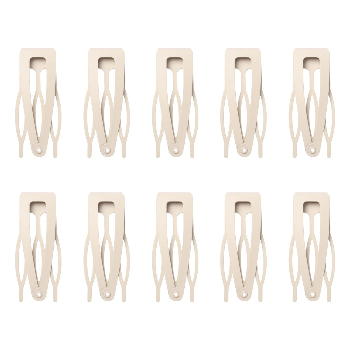Sightor 10 Pcs Double Grip Hair Clips, Metal Snap Hair Clips Hair Barrettes