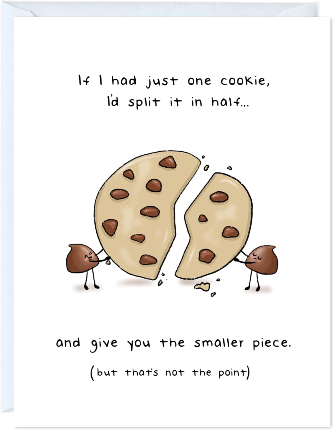 Funny Valentines Day Anniversary Card for Her Him/Husband Boyfriend/Girlfriend Wife/Sarcastic Birthday Vday Greeting Card (If I Had Just One Cookie ...)