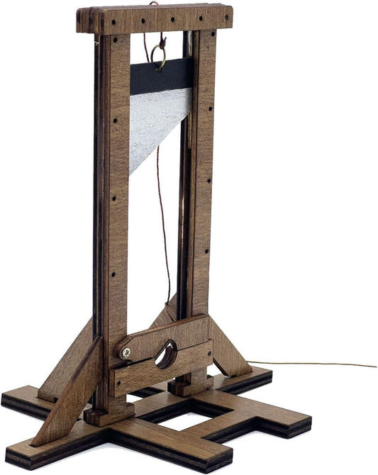 Wooden Mini Guillotine Model, Desk Novelty & Stress Gift 5.5in height