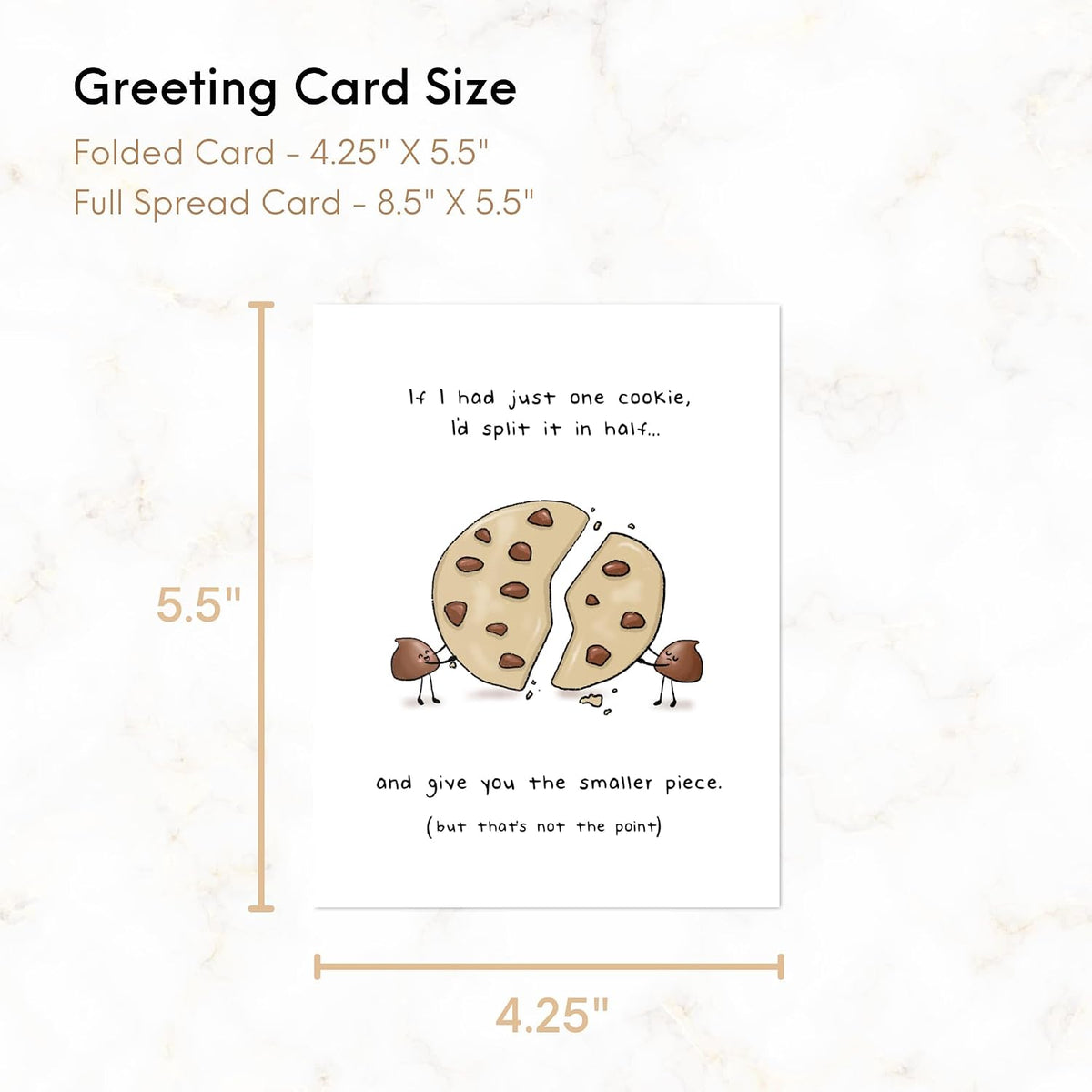 Funny Valentines Day Anniversary Card for Her Him/Husband Boyfriend/Girlfriend Wife/Sarcastic Birthday Vday Greeting Card (If I Had Just One Cookie ...)