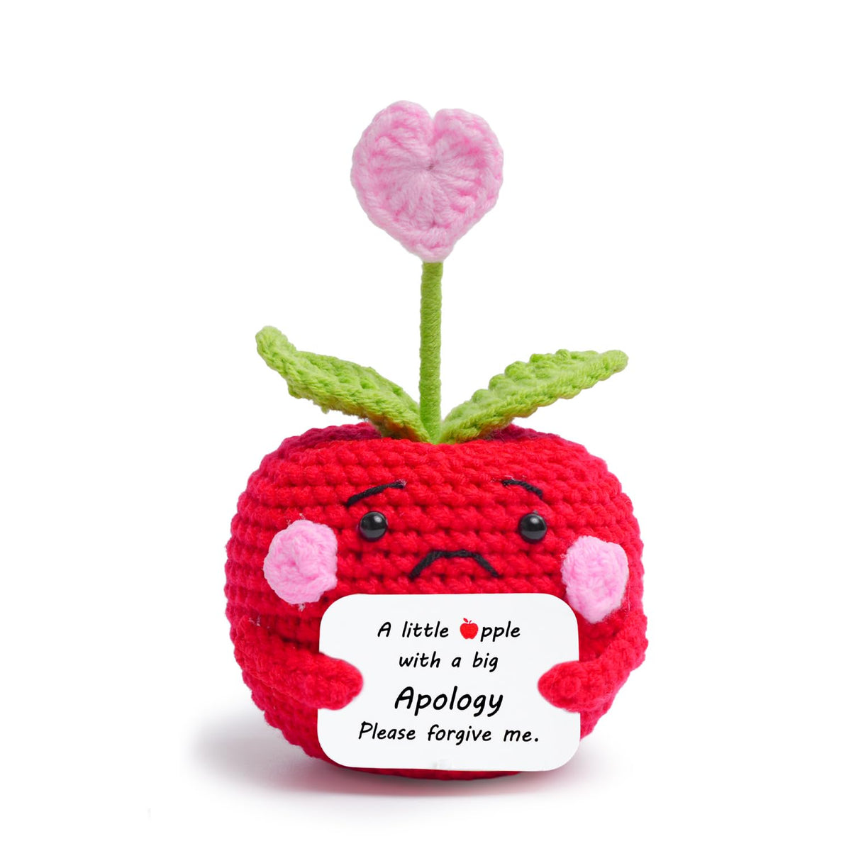 Lenoka Crochet/Valentines Day Gifts for Him Her/Handmade Crochet Apple Wedding Anniversary Birthday Gift for Boyfriend Girlfriend Wife Husband/Romantic Gift for Women Men Couple