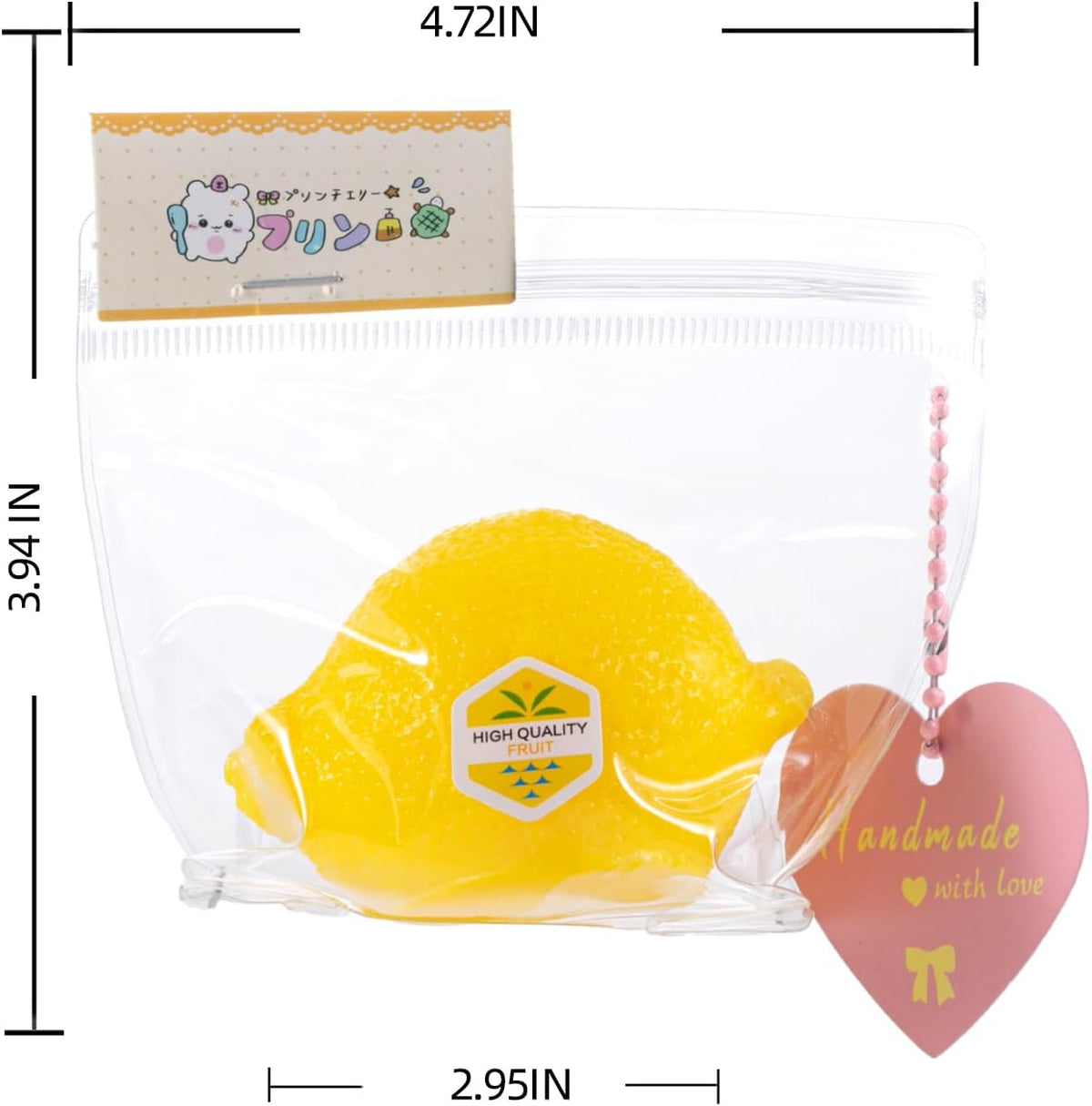 Taba Handmade Squishy Lemon Premium Non-Toxic Silicone Toy