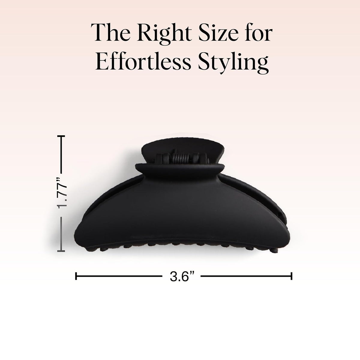 Kitsch Medium Hair Clips for Women - Black and Tort, 2pcs