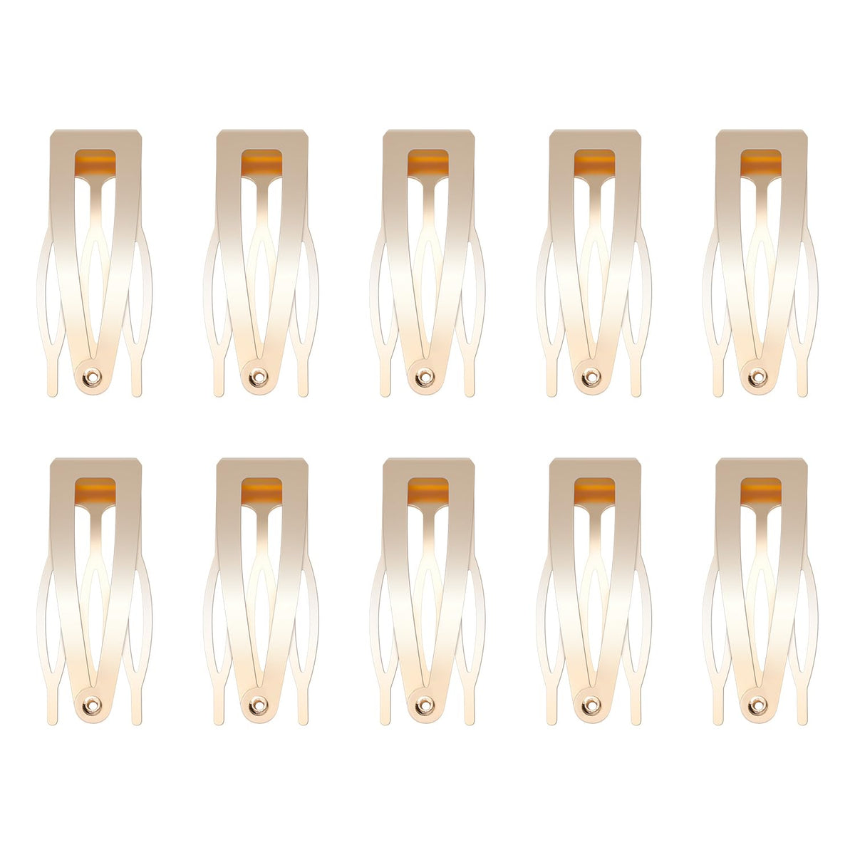 Sightor 10 Pcs Double Grip Hair Clips, Metal Snap Hair Clips Hair Barrettes