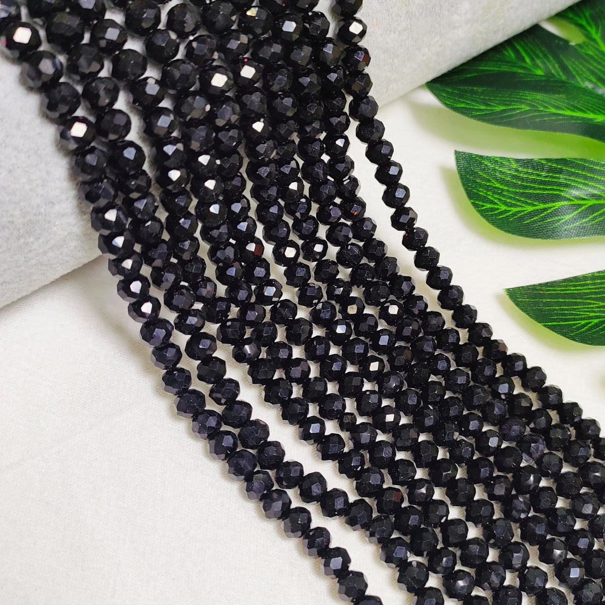 [US Shipping] 6mm K9 crystal glass flat disco rondelle beads 80pcs per Strand Flat Shape for DIY Jewelry Craft, Beads Making Accessories (Bracelet, Necklace)