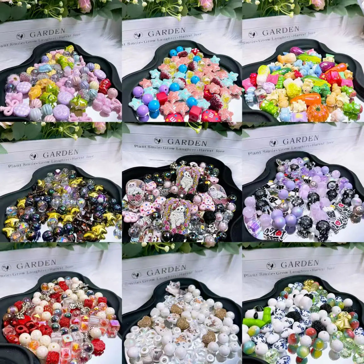 [Buy 1 Get 1 Sample] Rainbow-Daily New Arrivals |Acrylic Bead Mix for DIY Craft Beadable Pen Bracelets Phone Charms Necklaces Versatile Use