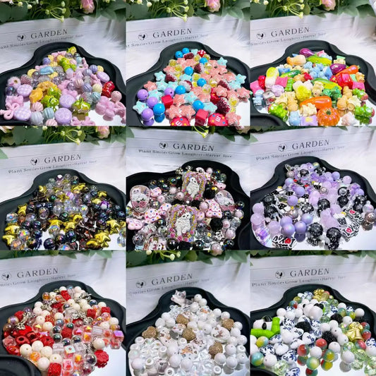 [Buy 1 Get 1 Sample] Rainbow-Daily New Arrivals |Acrylic Bead Mix for DIY Craft Beadable Pen Bracelets Phone Charms Necklaces Versatile Use