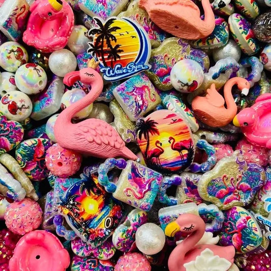 【Annie’s Bead B】Factory Direct Premium Acrylic & Resin Beads Mix with Resin Charms - Custom-Made Jewelry Making Supplies, DIY Craft Embellishments for Phone Chains, Keychains