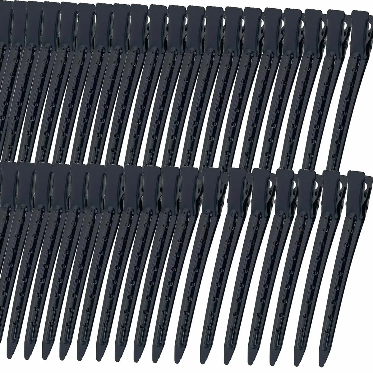 40 count 3.5 Inch Duck Billed Clips,Metal   Hair Clips with Holes for Styling, Coloring, Thick Hair Rollers, Salon Use, Clips for Women for Thick Hair & Thin Hair,