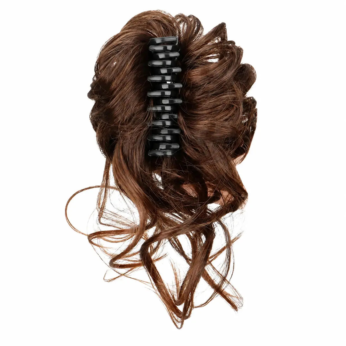 Large Serrated Claw Clip with Built-In Anti-Slip Texture for Secure, Pressure-Free Hold — Lightweight, Hollow-Core Design Ideal for Thick, Curly, Layered, or Wispy Hair; Matte Natural-Fiber Finish, Sweat-Resistant & Comfortable for Daily Wear