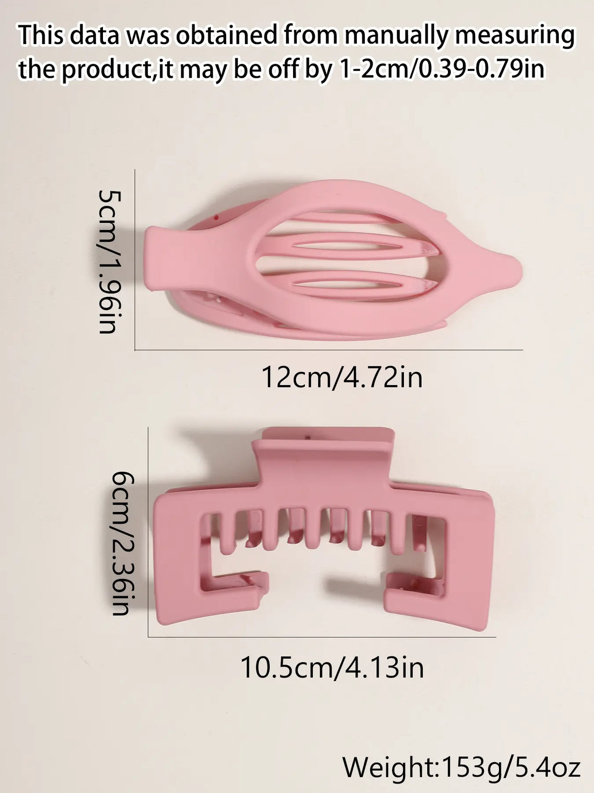 6pcs Matte finish hair claw clips for thick hair strong grip styling accessories anti slip hair jaw clamp everyday minimalist fashion hair styling styling tools Claw Set