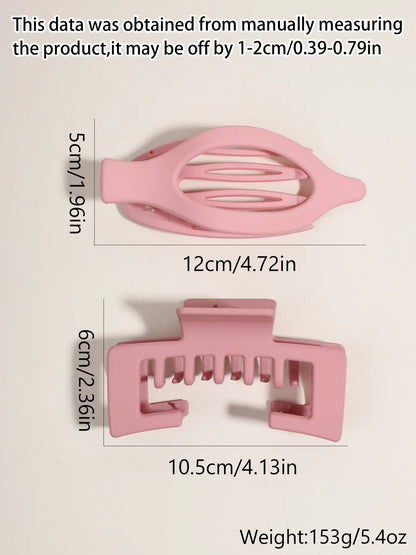 6pcs Matte finish hair claw clips for thick hair strong grip styling accessories anti slip hair jaw clamp everyday minimalist fashion hair styling styling tools Claw Set