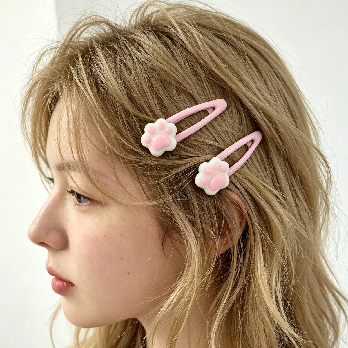 14Pcs Y2K Cartoon Hair Accessories Set, Side Barrettes in Bone, Star, Cat Paw, Fishbone and More Shapes