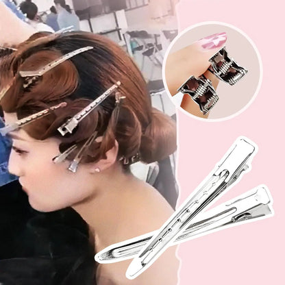 30 Packs Hair Clips, Duck Bill Clips, Hair Coloring, Hair Clips & Barrettes, 3.5 Inches Rustproof Metal   Clips with Holes for Hair Styling,