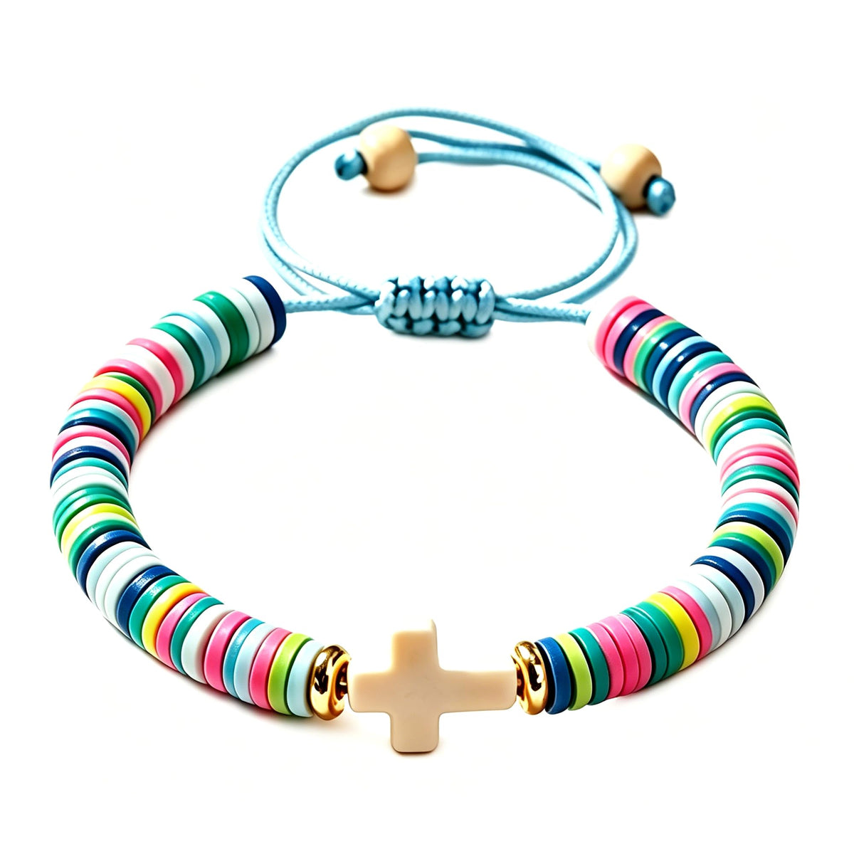 TAGOMEI Cross Bracelet Baptism Gifts for Girl Kids Women Christian Gifts