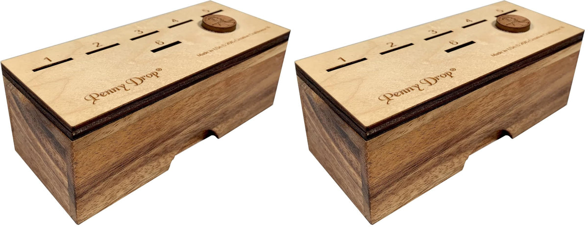 Creative Crafthouse Penny Drop Game – Travel Edition, Compact Dice Game for Family Fun, Made in USA