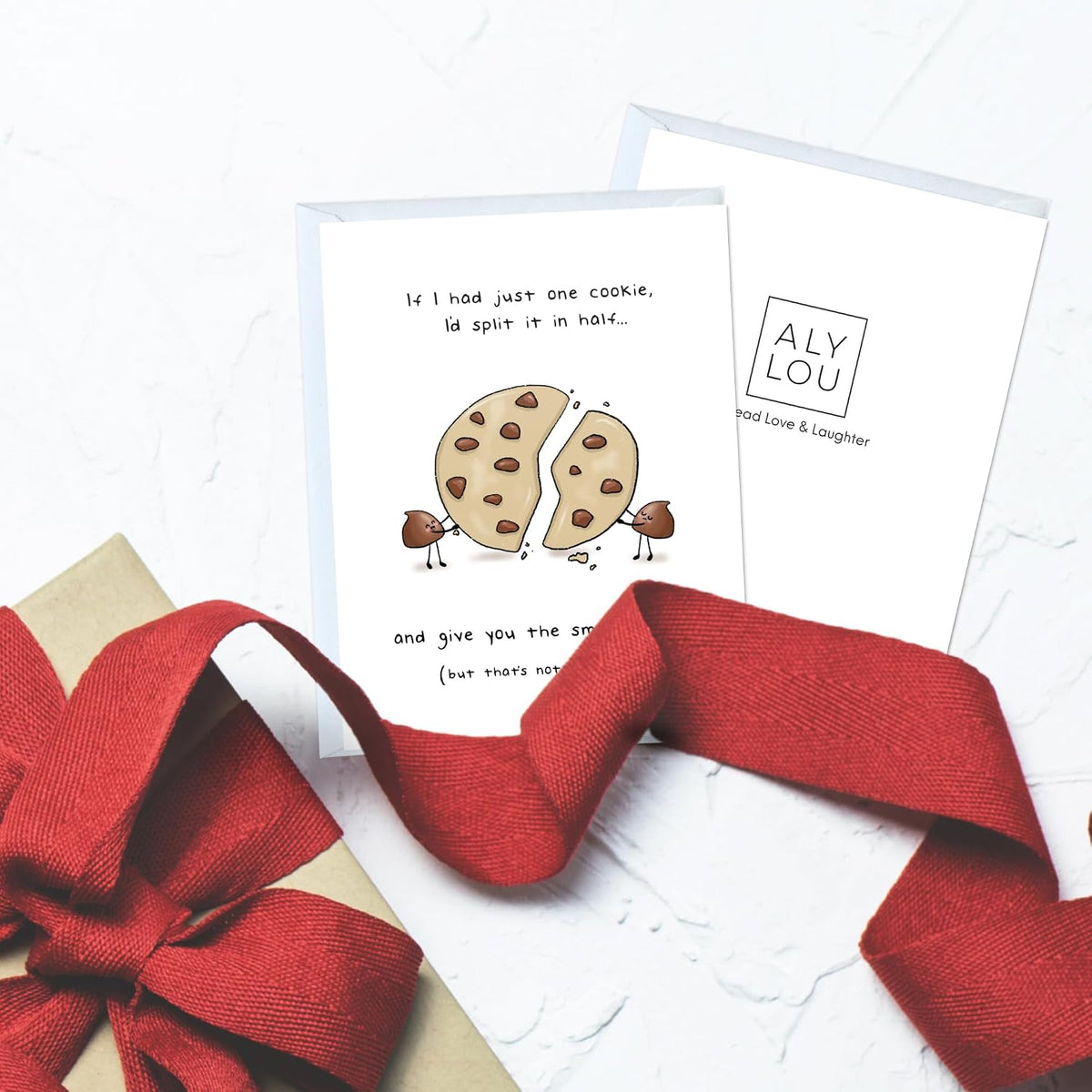 Funny Valentines Day Anniversary Card for Her Him/Husband Boyfriend/Girlfriend Wife/Sarcastic Birthday Vday Greeting Card (If I Had Just One Cookie ...)