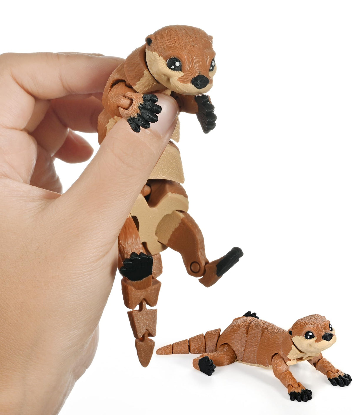 GemmiCho 3D Printed Animals, 7.68" Articulated Pangolin Toy, 3D Printed Toys for Stress Relief, Animals Figurines Fidget Pangolin Toys for Boys Kids Teen 5-7 4-6 8-12