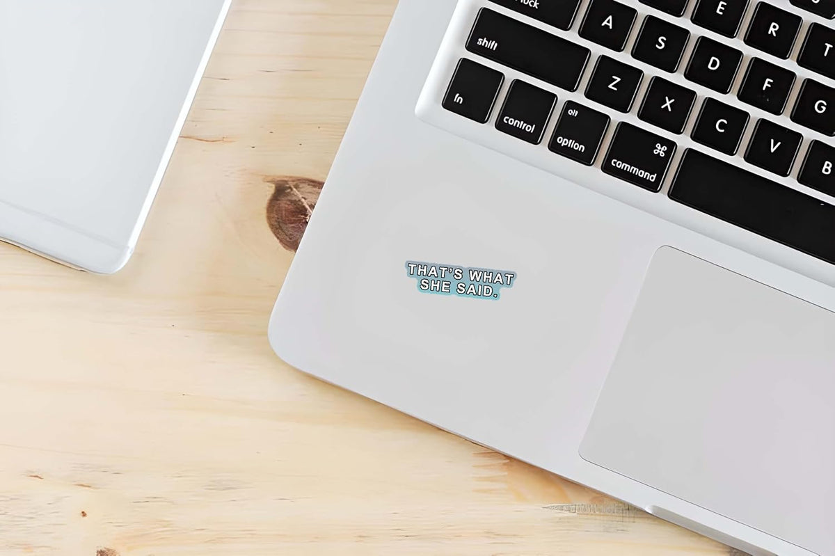 That's What SHE Said. Sticker | Funny Quote Decal | Humor Vinyl | Office Decor | Gift for Friends | Car Decoration [Said]