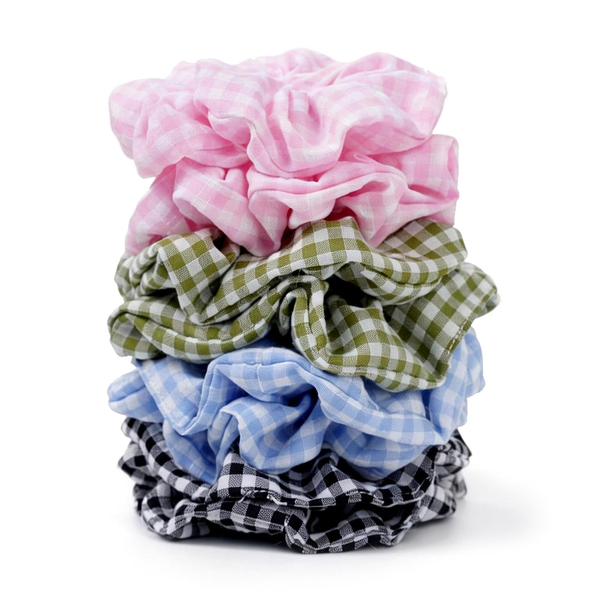 Satin Scrunchies for Women – 8PCS Black Silk Hair Ties – No Crease, Frizz-Free, Gentle Elastic Hair Bands for Thick & Thin Hair, Soft & Stylish Hair Accessories Gifts