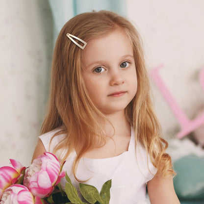 Sightor 10 Pcs Double Grip Hair Clips, Metal Snap Hair Clips Hair Barrettes