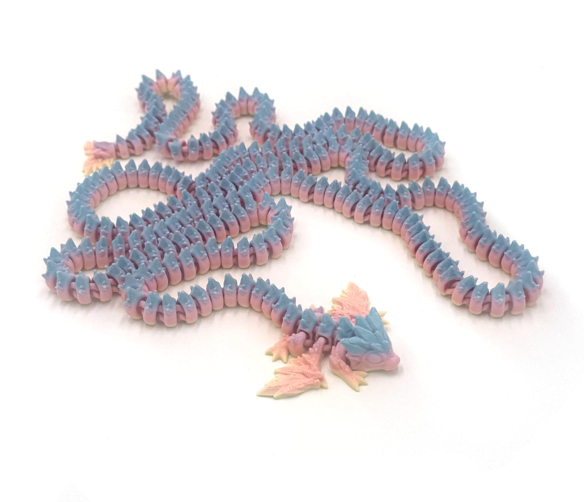 3D Printed Multi Color Giant Dragon 5'3" Long!