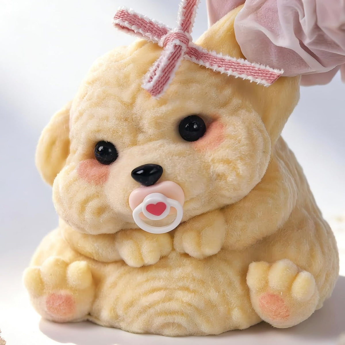 Handmade Taba Squishy Dog Baby Toy, Cute Squishy Stress Relief Fidget Toy
