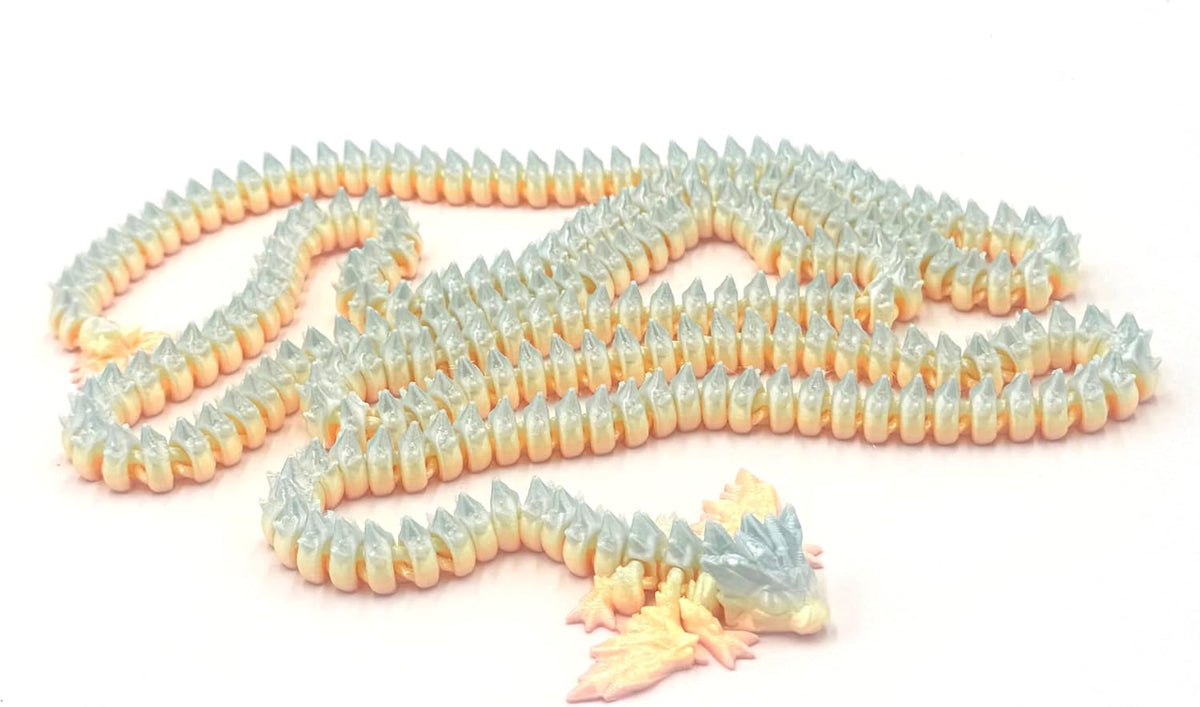 3D Printed Multi Color Giant Dragon 5'3" Long!