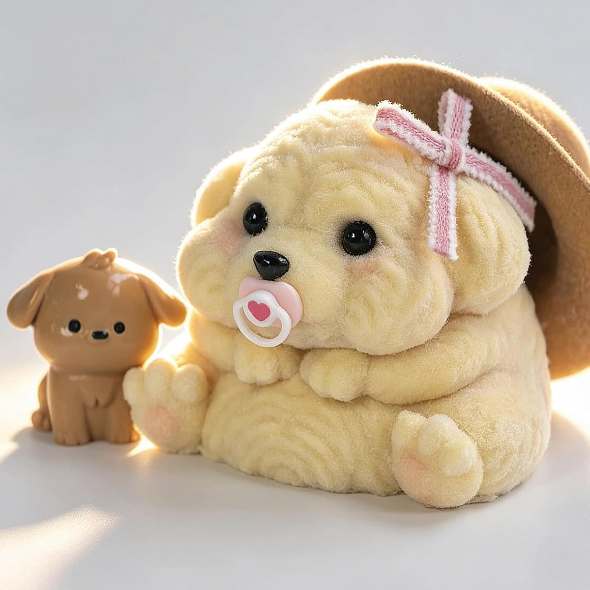 Handmade Taba Squishy Dog Baby Toy, Cute Squishy Stress Relief Fidget Toy