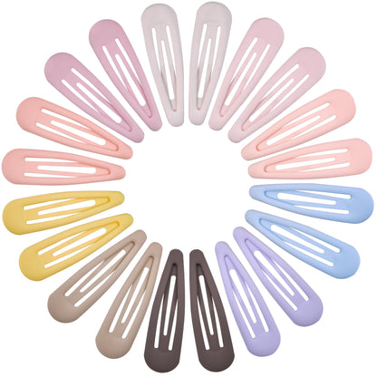 Small Hair Barrettes For Women No Slip Metal Snap Clips For Thin And Fine Hair,Matte Black Tortoiseshell,20 PCS,1.97 x 0.5 Inch.