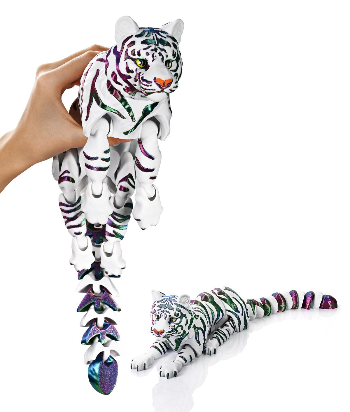 GemmiCho 3D Printed Animals, 7.68" Articulated Pangolin Toy, 3D Printed Toys for Stress Relief, Animals Figurines Fidget Pangolin Toys for Boys Kids Teen 5-7 4-6 8-12