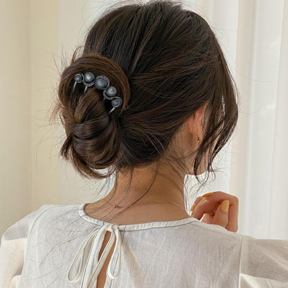 Decorative Side Hair Combs for Women, Pearl French Twist Hair Pins