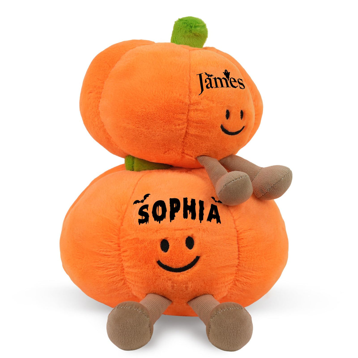 Custom Halloween Pumpkins With Name, Personalized Halloween Pumpkin Stuffed Animal, Cute Fall Stuffed Animals Pumpkin Plush Toy for Boys Girls Kids Teens Toddlers Adults, Pumpkins Decor Plushies 2025