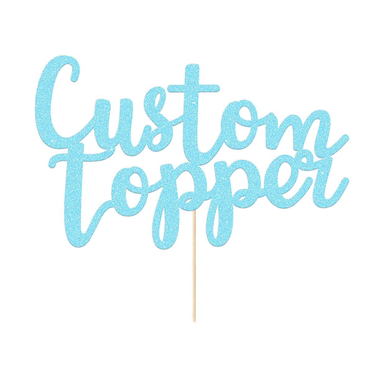 EDSG 30 Pack Bows Custom Cake Topper, Personalized Double Sided Glitter Cake Topper with Any Text Numbers, 11 Colours for Birthday Wedding Anniversary Graduation Baby Shower (with 30 Pcs Black Bow)