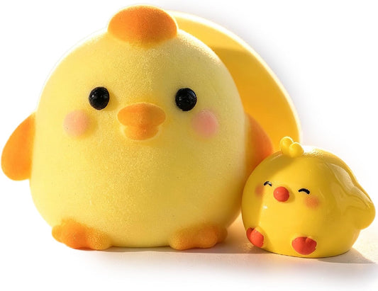 Handmade Taba Squishy Chick Toy, Cute Squishy Stress Relief Fidget Toy