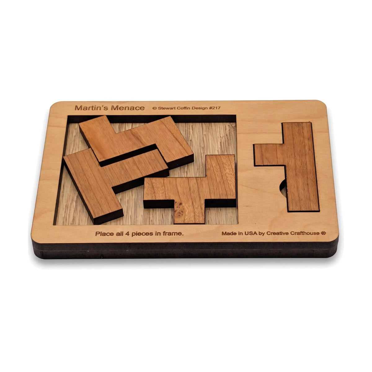 Creative Crafthouse Outback Puzzle, Stewart Coffin Wood Brain Teaser, Hard
